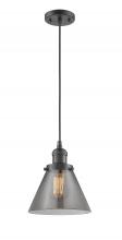 Innovations Lighting 201C-OB-G43 - Cone - 1 Light - 8 inch - Oil Rubbed Bronze - Cord hung - Mini Pendant