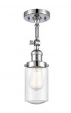 Innovations Lighting 201F-PC-G314 - Dover - 1 Light - 5 inch - Polished Chrome - Semi-Flush Mount