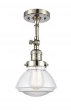 Innovations Lighting 201F-PN-G322 - Olean - 1 Light - 7 inch - Polished Nickel - Semi-Flush Mount