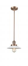 Innovations Lighting 201S-AC-G1 - Halophane - 1 Light - 9 inch - Antique Copper - Stem Hung - Mini Pendant