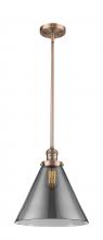 Innovations Lighting 201S-AC-G43-L - Cone - 1 Light - 12 inch - Antique Copper - Stem Hung - Mini Pendant