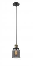 Innovations Lighting 201S-BAB-G53 - Bell - 1 Light - 5 inch - Black Antique Brass - Stem Hung - Mini Pendant