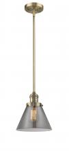 Innovations Lighting 201S-BB-G43 - Cone - 1 Light - 8 inch - Brushed Brass - Stem Hung - Mini Pendant