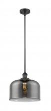 Innovations Lighting 201S-BK-G73-L - Bell - 1 Light - 12 inch - Matte Black - Stem Hung - Mini Pendant