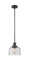 Innovations Lighting 201S-BK-G74 - Bell - 1 Light - 8 inch - Matte Black - Stem Hung - Mini Pendant