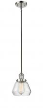 Innovations Lighting 201S-PN-G172 - Fulton - 1 Light - 7 inch - Polished Nickel - Stem Hung - Mini Pendant