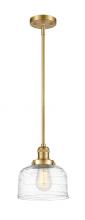 Innovations Lighting 201S-SG-G713 - Bell - 1 Light - 8 inch - Satin Gold - Stem Hung - Mini Pendant