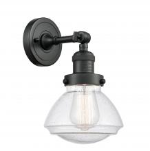 Innovations Lighting 203-BK-G324 - Olean - 1 Light - 7 inch - Matte Black - Sconce