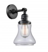 Innovations Lighting 203SW-BK-G192 - Bellmont - 1 Light - 7 inch - Matte Black - Sconce