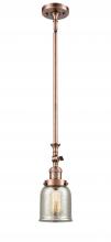 Innovations Lighting 206-AC-G58 - Bell - 1 Light - 5 inch - Antique Copper - Stem Hung - Mini Pendant