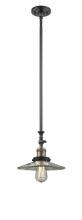 Innovations Lighting 206-BAB-G2 - Halophane - 1 Light - 9 inch - Black Antique Brass - Stem Hung - Mini Pendant