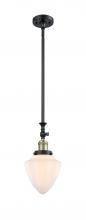 Innovations Lighting 206-BAB-G661-7 - Bullet - 1 Light - 7 inch - Black Antique Brass - Stem Hung - Mini Pendant