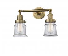 Innovations Lighting 208-BB-G182S-LED - Canton - 2 Light - 17 inch - Brushed Brass - Bath Vanity Light