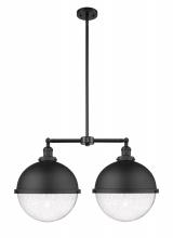 Innovations Lighting 209-BK-HFS-124-BK - Hampden - 2 Light - 18 inch - Matte Black - Stem Hung - Island Light