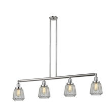 Innovations Lighting 214-SN-G142 - Chatham - 4 Light - 51 inch - Brushed Satin Nickel - Stem Hung - Island Light