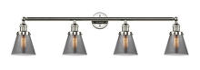 Innovations Lighting 215-PN-G63 - Cone - 4 Light - 42 inch - Polished Nickel - Bath Vanity Light