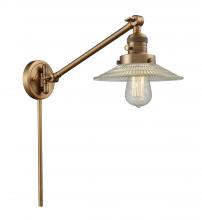 Innovations Lighting 237-BB-G2 - Halophane - 1 Light - 9 inch - Brushed Brass - Swing Arm