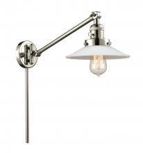 Innovations Lighting 237-PN-G1 - Halophane - 1 Light - 9 inch - Polished Nickel - Swing Arm