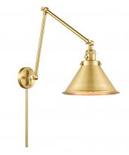 Innovations Lighting 238-SG-M10-SG-LED - Briarcliff - 1 Light - 10 inch - Satin Gold - Swing Arm