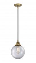 Innovations Lighting 288-1S-BAB-G202-8 - Beacon - 1 Light - 8 inch - Black Antique Brass - Cord hung - Mini Pendant