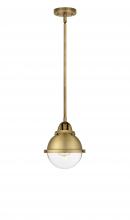 Innovations Lighting 288-1S-BB-HFS-62-BB - Hampden - 1 Light - 7 inch - Brushed Brass - Cord hung - Mini Pendant