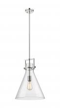 Innovations Lighting 411-1SL-PN-G411-14CL - Newton Cone - 1 Light - 14 inch - Polished Nickel - Cord hung - Pendant