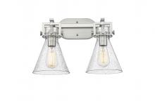 Innovations Lighting 411-2W-SN-G411-7SDY - Newton Cone - 2 Light - 17 inch - Brushed Satin Nickel - Bath Vanity Light