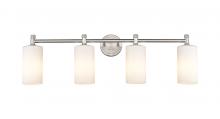 Innovations Lighting 434-4W-SN-G434-7WH - Crown Point - 4 Light - 34 inch - Satin Nickel - Bath Vanity Light