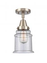 Innovations Lighting 447-1C-SN-G184 - Canton - 1 Light - 6 inch - Brushed Satin Nickel - Flush Mount