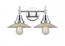 Innovations Lighting 447-2W-PC-G2 - Halophane - 2 Light - 18 inch - Polished Chrome - Bath Vanity Light