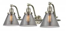 Innovations Lighting 515-3W-SN-G43 - Cone - 3 Light - 28 inch - Brushed Satin Nickel - Bath Vanity Light