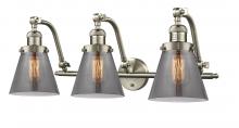 Innovations Lighting 515-3W-SN-G63 - Cone - 3 Light - 28 inch - Brushed Satin Nickel - Bath Vanity Light