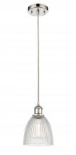  516-1P-PN-G382 - Castile - 1 Light - 6 inch - Polished Nickel - Cord hung - Mini Pendant