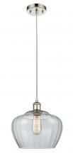 Innovations Lighting 516-1P-PN-G92-L - Fenton - 1 Light - 11 inch - Polished Nickel - Cord hung - Mini Pendant