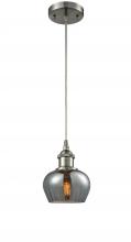 Innovations Lighting 516-1P-SN-G93 - Fenton - 1 Light - 7 inch - Brushed Satin Nickel - Cord hung - Mini Pendant