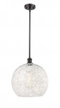 Innovations Lighting 516-1S-OB-G1216-14WM - White Mouchette - 1 Light - 14 inch - Oil Rubbed Bronze - Pendant