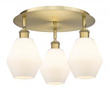 Innovations Lighting 516-3C-BB-G651-6 - Cindyrella - 3 Light - 18 inch - Brushed Brass - Flush Mount