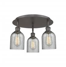 Innovations Lighting 516-3C-OB-G257 - Caledonia - 3 Light - 17 inch - Oil Rubbed Bronze - Flush Mount