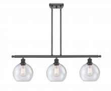 Innovations Lighting 516-3I-OB-G124 - Athens - 3 Light - 36 inch - Oil Rubbed Bronze - Cord hung - Island Light