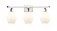 Innovations Lighting 516-3W-WPC-G651-6 - Cindyrella - 3 Light - 26 inch - White Polished Chrome - Bath Vanity Light