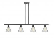 Innovations Lighting 516-4I-BK-G275 - Conesus - 4 Light - 48 inch - Matte Black - Cord hung - Island Light