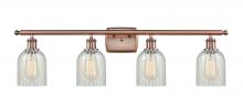 Innovations Lighting 516-4W-AC-G2511 - Caledonia - 4 Light - 35 inch - Antique Copper - Bath Vanity Light