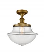 Innovations Lighting 517-1CH-BB-G542 - Oxford - 1 Light - 12 inch - Brushed Brass - Semi-Flush Mount