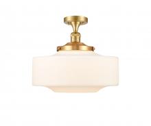 Innovations Lighting 517-1CH-SG-G691-16 - Bridgeton - 1 Light - 12 inch - Satin Gold - Semi-Flush Mount