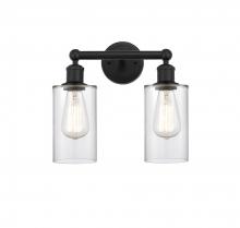 Innovations Lighting 616-2W-BK-G802 - Clymer - 2 Light - 13 inch - Matte Black - Bath Vanity Light