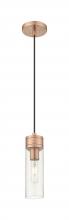 Innovations Lighting 617-1P-AC-G617-8SDY - Boreas - 1 Light - 3 inch - Antique Copper - Cord Hung - Mini Pendant