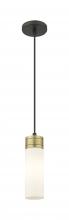 Innovations Lighting 617-1P-BAB-G617-8WH - Boreas - 1 Light - 3 inch - Black Antique Brass - Cord Hung - Mini Pendant