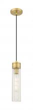 Innovations Lighting 617-1P-BB-G617-11SCL - Boreas - 1 Light - 3 inch - Brushed Brass - Cord Hung - Mini Pendant