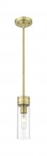 Innovations Lighting 617-1S-AB-G617-8CL - Boreas - 1 Light - 3 inch - Antique Brass - Stem Hung - Mini Pendant