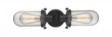 Innovations Lighting 900-2W-BK-CE231-BK-CL - Centri - 2 Light - 22 inch - Matte Black - Bath Vanity Light